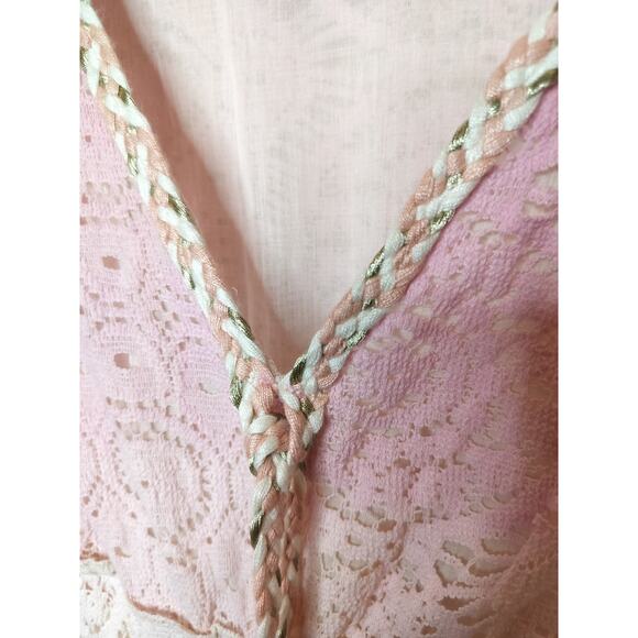 Venus Lace Maxi Dress Flare Sleeve Ombre Whimsy Cottage Fairy Boho - Picture 11 of 13